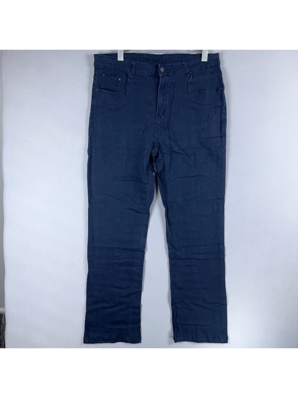 Manfinity Jeans Size XXL Navy Dark Wash 100% Cotton Straight Leg High Rise